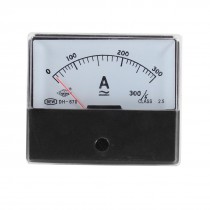 DC/AC 0-300A Rectangle Analog Current Panel Meter Ammeter