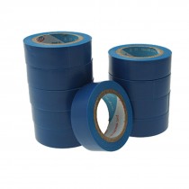Blue Adhesive PVC Plastic Electrical Tape 10 Rolls