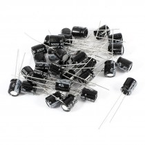 30 Pcs Electrolytic Capacitor Radial Lead 10V 470uF 7x6.3mm