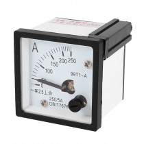 AC 0-250A Measuring Range Panel Mounting Ammeter Ampere Meter 99T1 48mm x 48mm