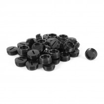 40PCS Replaceable Circle 12.5mm Dia Screw Motor Carbon Brush Cap Cover Holder