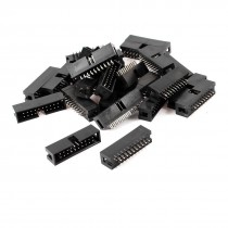 25pcs DC3 20P 2x10 Pins 2 54mm Pitch Straight Connector Pin IDC Box Headers