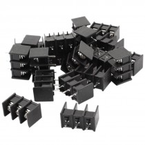 300V 10A 7.62mm Pitch 3-Pin Pluggable Type PCB Screw Terminal Block 20Pcs