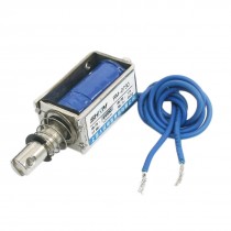 DC 6V 80g/10mm Pull Push Wired Plunger Return Solenoid Electromagnet