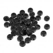 40 Pcs 13mm Diameter Male Threaded Carbon Brush Holder Cap Cover