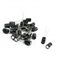 25 Pieces Radial Lead Aluminum Electrolytic Capacitors 470uF 25V 8mm x 12mm