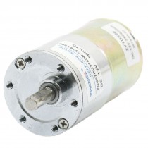6mm Shaft Dia 10R/Min Output Speed Geared Box Motor DC 12V