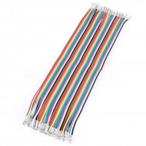 40P-40P Crimp Terminal Female Pin Connector Jumper Cable Wire 21cm Colorful