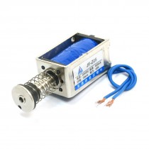 DC24V 400mA 45N/10mm Pull Push Type Open Frame Solenoid Electromagnet