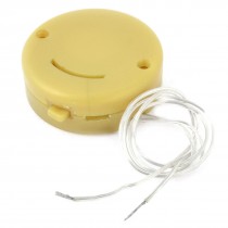Yellow Smile Face Button Cell Battery Holder for 2 x CR2032 Batteries