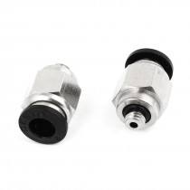 2 Pcs 5mm Male Threaded Pneumatic Quick Connector Fitting