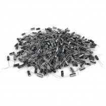 1000 Pcs 5mm x 11mm 22UF 25V Polarized Radial Electrolytic Capacitor