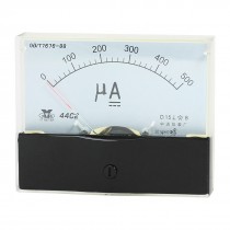 Measurement Tool Analog Panel Ammeter Gauge DC 0 - 500uA Measuring Range