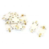 10pcs White Housing SMD SMT Type Cell Button Battery Holder Socket for CR2032