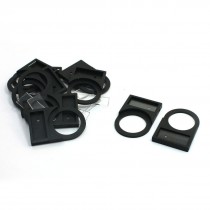 10Pcs 22mm Black Push button Switch Panel Label Frame w Clear Cover