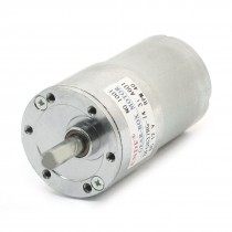 6mm Round Shaft Cylinder Gear Box Electric Motor 40RPM DC 12V