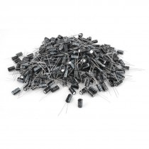 1000 Pcs 6mm x 11mm 10uF 100V Polarized Radial Electrolytic Capacitor