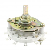 6mm Diameter D Shaft 2P5T Selector Rotary Switch