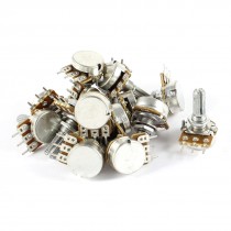 15 Pieces B10K 10K Ohm 3 Terminal One Linear Rotary Taper Potentiometers AC 220V