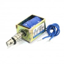 DC24V 400mA 19N/10mm Pull Type Linear Motion Solenoid Electromagnet