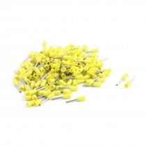 22AWG Wire Plastic Cover Pre-Insulated Ferrules Terminals E0508 Yellow 190 Pcs