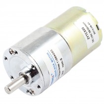 DC 24V 0.33A 15kg.cm Torque 37mm Dia Magnetic Gear Box Motor 5 RPM