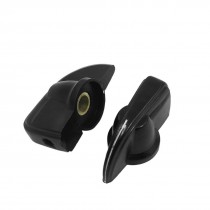 2pcs Plastic 6mm Shaft Dia Volume Knob Cap K7-2 for Potentiometer Pot