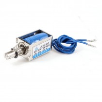 10mm Stroke 0.6Kg Force Push Pull Open Frame Solenoid Electromagnet DC 24V 0.3A