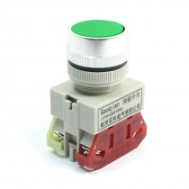 Green Round Cap Locking DPST NO+NC Pushbutton Push Button Switch 660V 10A