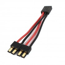 15mm 14AWG TRX 2-Male to 1-Female Adapter Wire for RC Model Toy Lipo Battery