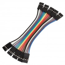 10cm 2.54mm 3 Pin Female to Female F/F Jumper Wire Cable Connector 5 Pcs