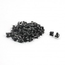 55Pcs Momentary Tact Tactile Push Button Switch 6x6x7mm 4-pin DIP