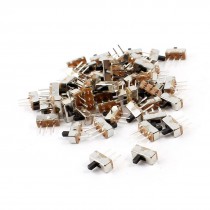 55 x 3Pin PCB Mount 2 Position SPDT 1NO 1NC Horizontal Mini Slide Switch