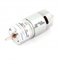 DC 12V 150RPM 4mm Shaft Dia Cylindrical Magnetic Electric Geared Box Motor