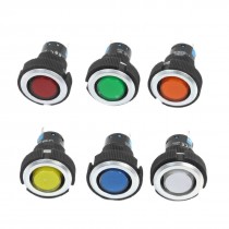 6 Pcs 24V 22mm Thread 6 Colors Signal Indicator Light Pilot Lamp Bulb