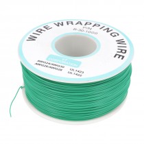 PCB Solder Green Flexible 0.25mm Diameter Copper Wire 30AWG Wrapping Wrap 1000Ft