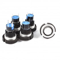 5Pcs DC 24V 22mm Dia Thread Panel Mounting Warm White Signal Indicator Light