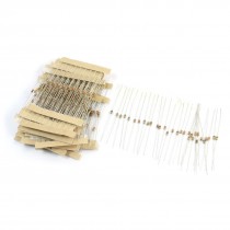 300pcs 30 Values Carbon Film Resistors 1-1M Ohm 5% 1/6W 1/8W Assortment Set