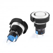 2 PCS DC24V 22mm Thread Panel Mounting Warm White Signal Indicator Light Lamp