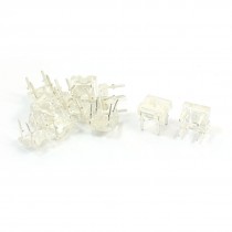 10 Pcs 3mm Top Round Head Yellow Light Piranha LED Emitting Diodes DC1.8-2.0V