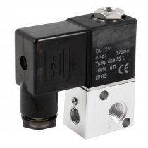 Direct Drive Type 2 Position 3 Way Gas Air Solenoid Valve DC 12V 120mA