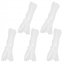5 Pcs 4.5mm Diameter Clear Polyolefin Heat Shrinking Tube 2M 6.6Ft