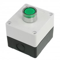 DC 24V Green Indicator Light NO Momentary Push Button Switch AC 240V 3A