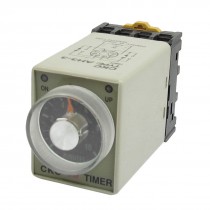 380VAC 8 Pin 0-10Min. Rail Mount AH3-3 Delay Timer Time Relay + Socket