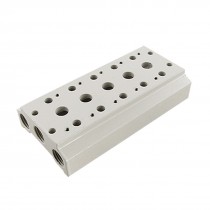 Rectangle 5 Stations Manifold Base for Solenoid Valve