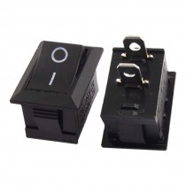 10x Black ON-OFF 2 Position SPST 2 Pin Snap in Rocker Switch 6A/250V 10A/125V AC