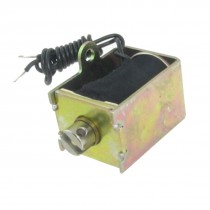 DC 12V 2A Open Frame Pull Type Linear Solenoid 5mm Stroke 0.35Kg