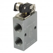 1/4" PT Thread Three Way Two Position Double Roll Mechanical Valve S3R-08