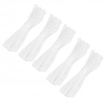 5 Pcs 2mm Diameter Clear Polyolefin Heat Shrinking Tube 4M 13.1Ft