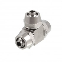 Pneumatic 8mm to 8mm T Shaped Connector 3 Ways Quick Fittings